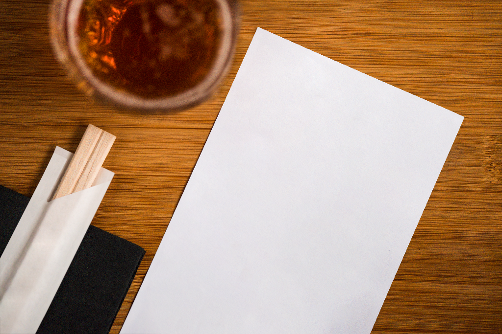 Flyer 2051 — On table mockup surface