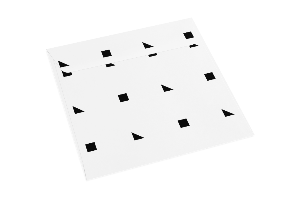 Envelope 1090 — Back, closed with flap, square mockup surface