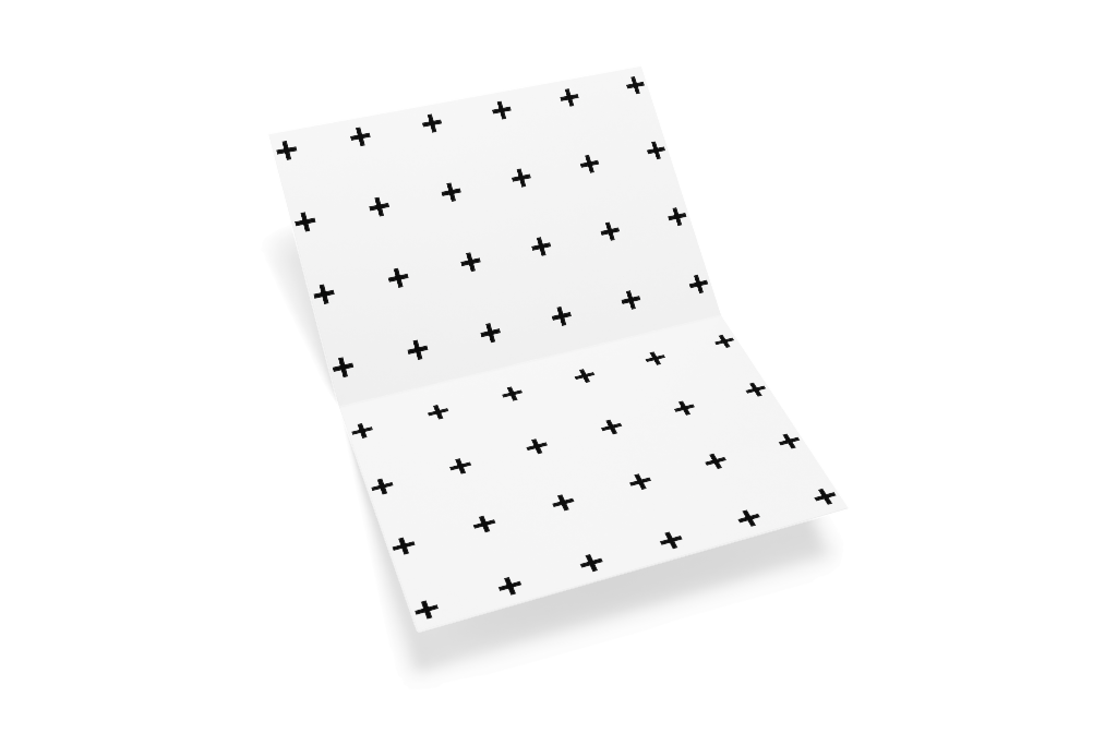 Brochure 1280 — Bifold, open mockup surface