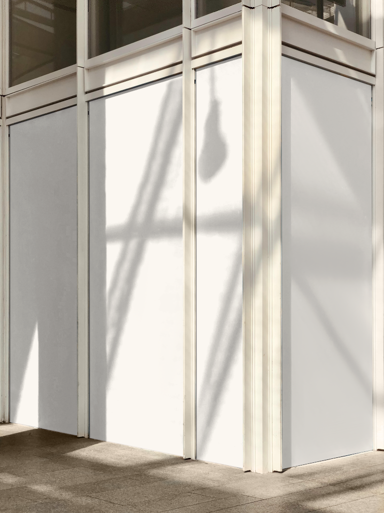 Storefront 2518 — Coming soon display mockup surface