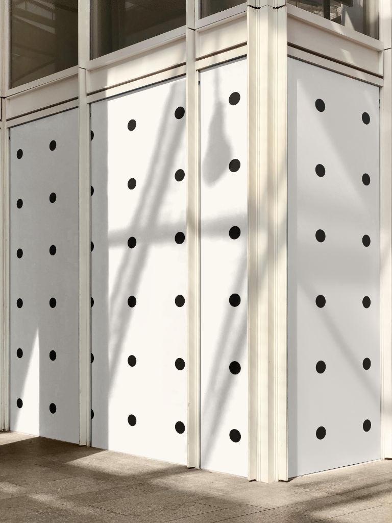 Storefront 2518 — Coming soon display mockup surface