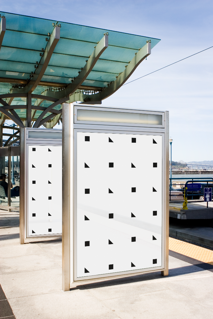 Poster 0121 — Light rail mockup surface