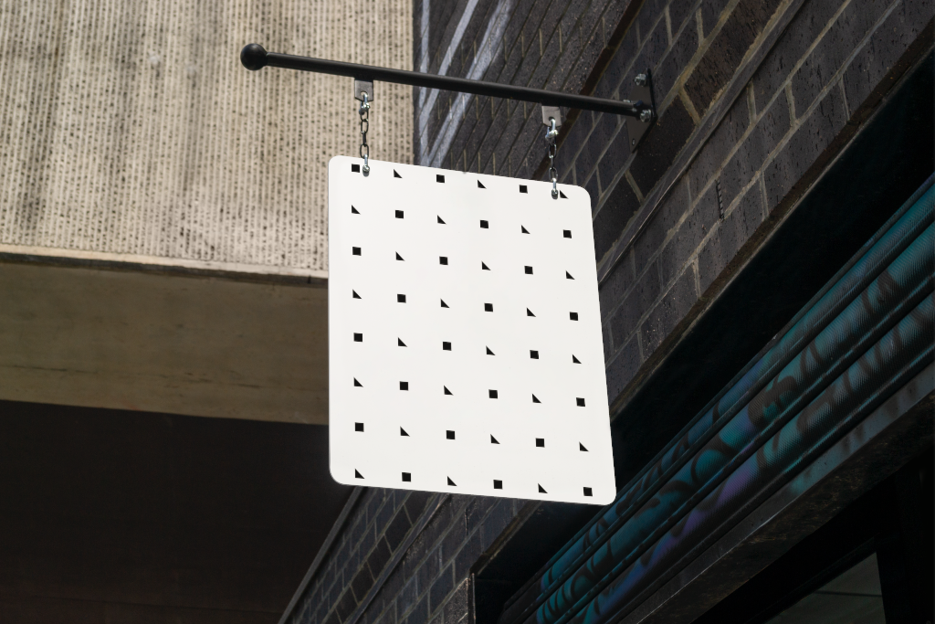 Sign 2489 — Hanging mockup surface