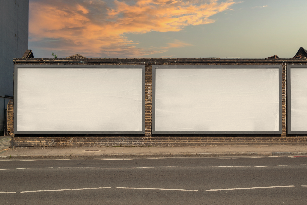 Billboard 2479 — Multiple, on wall mockup surface