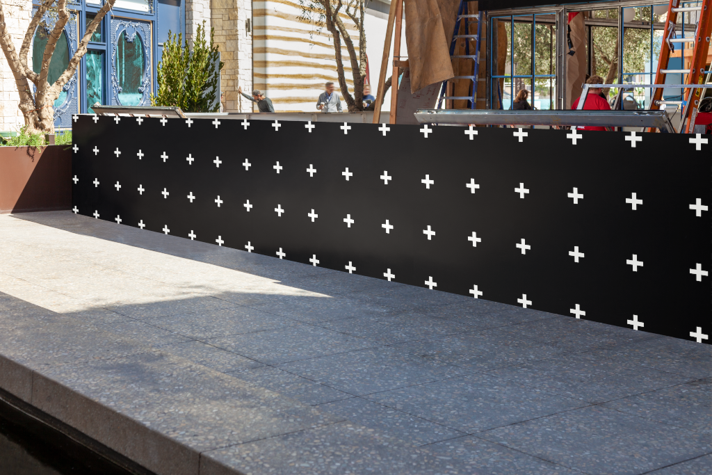 Wall 1766 — Hoarding fence mockup surface