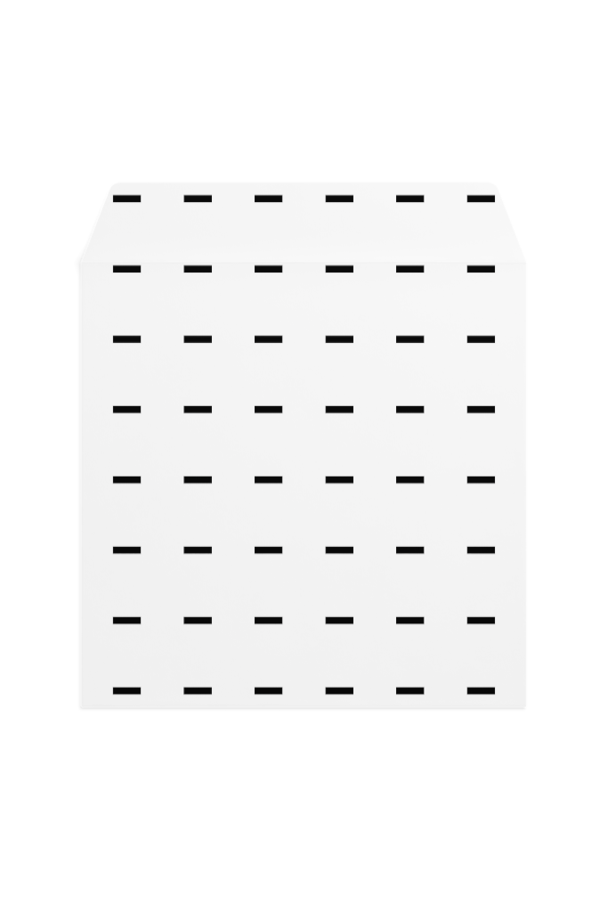 Envelope 1244 — Front, open, square mockup surface
