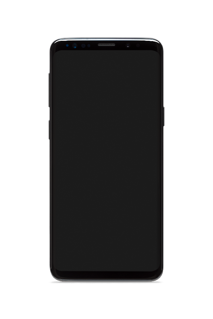 Display 1643 — Phone, standing vertical mockup surface