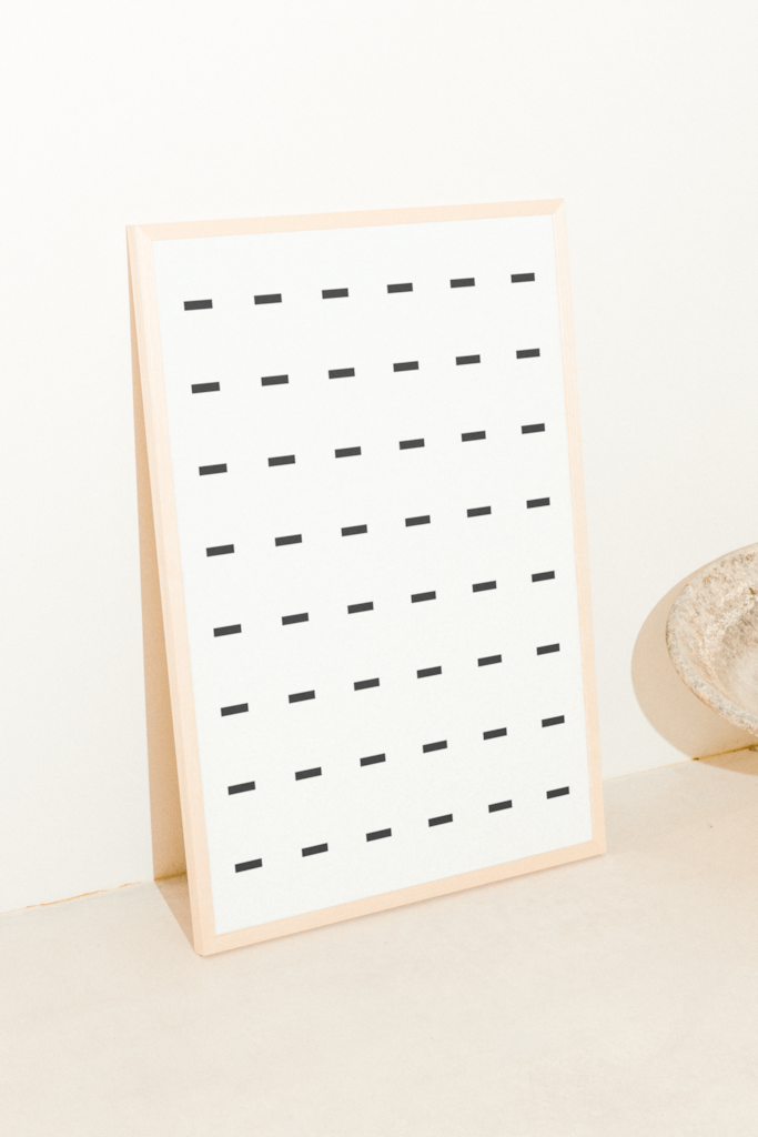 MIM Poster 37 Mockup — Framed mockup surface