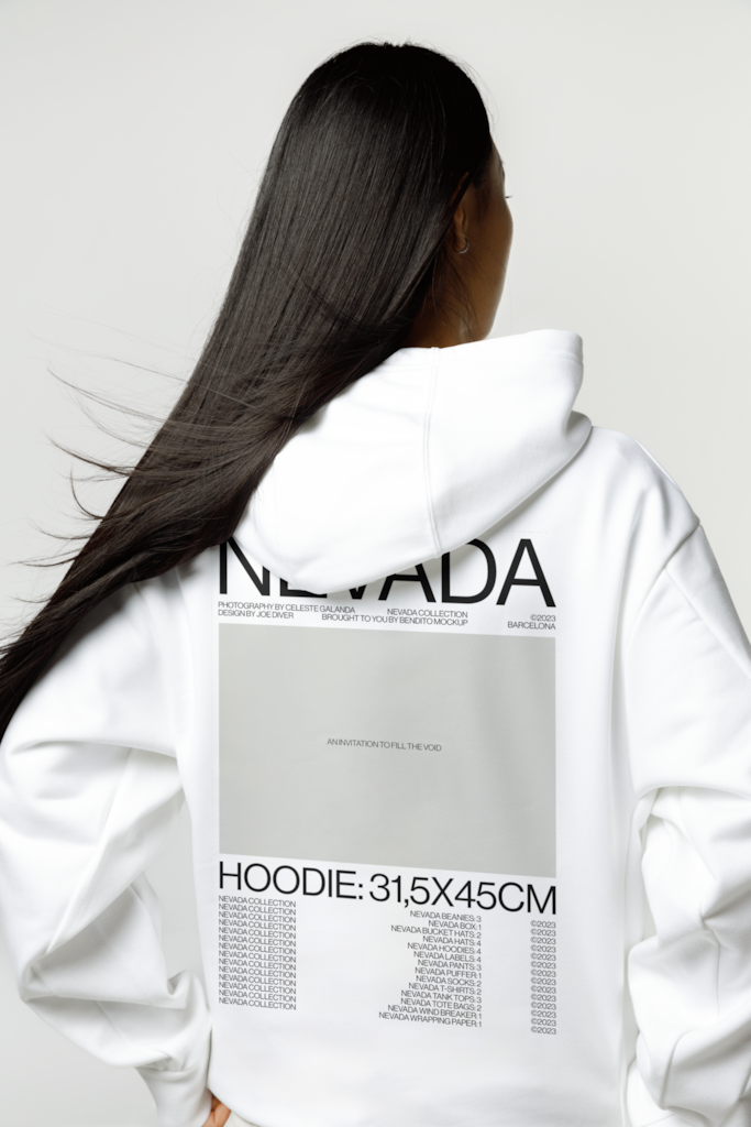 N Hoodie 04 — Back mockup surface