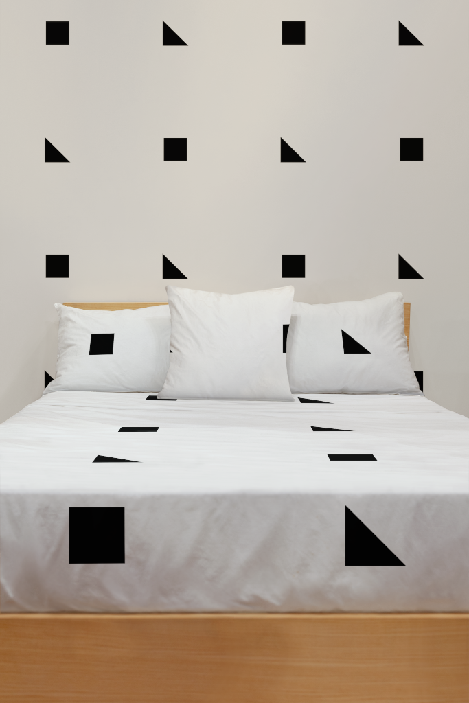 Furniture 1368 — Bed, with pillows mockup surface