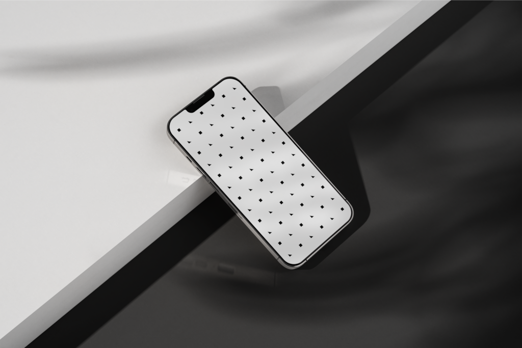 IPhone 04 — Phone, laying mockup surface