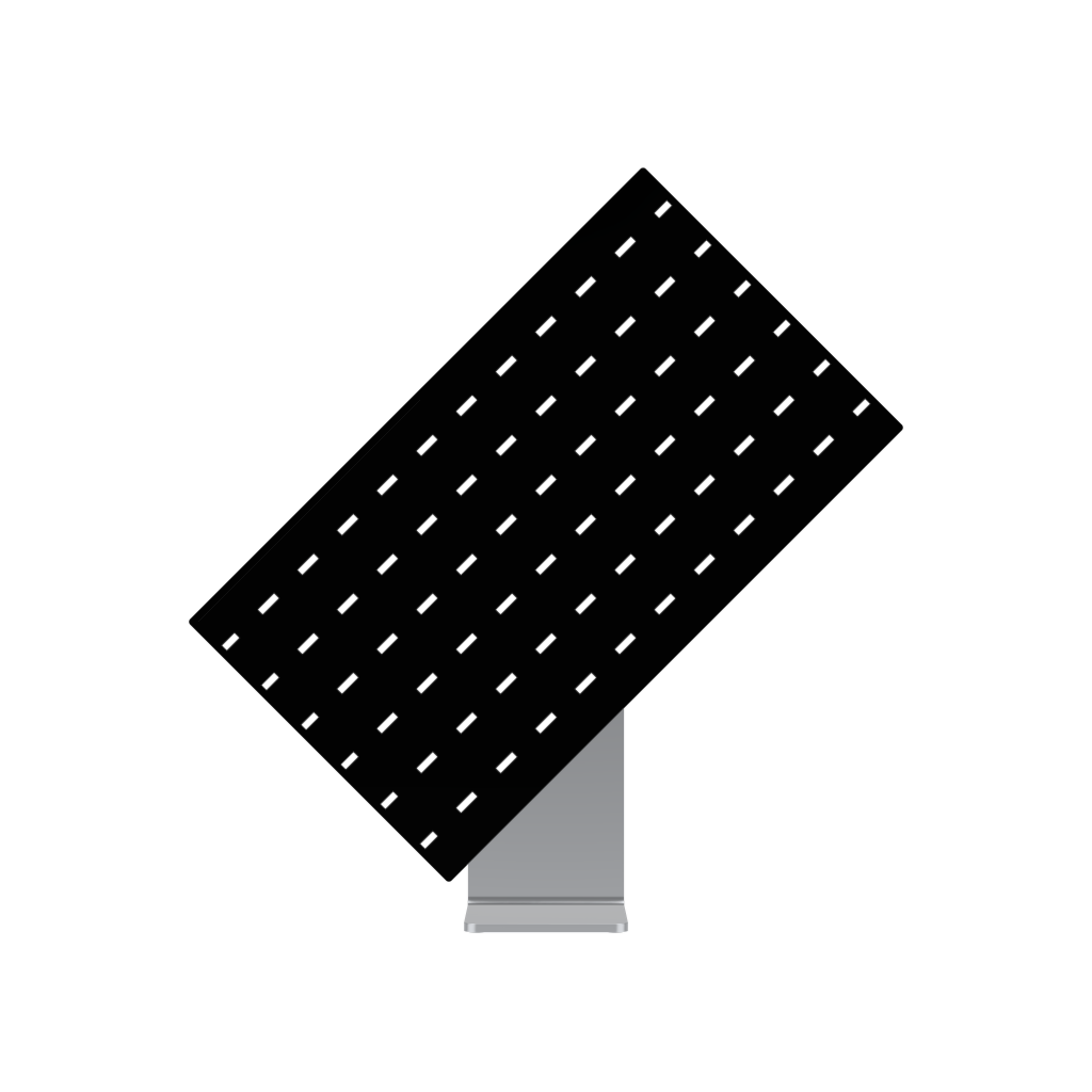 Plus Display 8102 — Desktop, rotated mockup surface