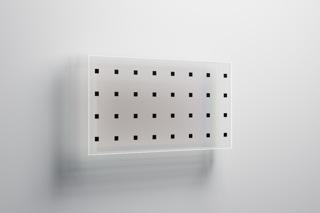 Display 2602 — TV, 70-inch, transparent mockup surface