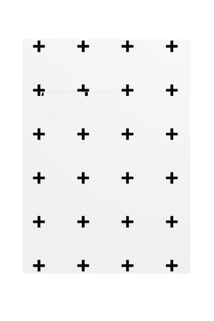 Envelope 1251 — Front, closed with window mockup surface