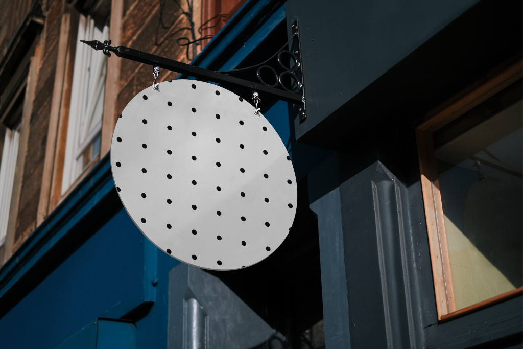 Sign 2126 — Hanging mockup surface