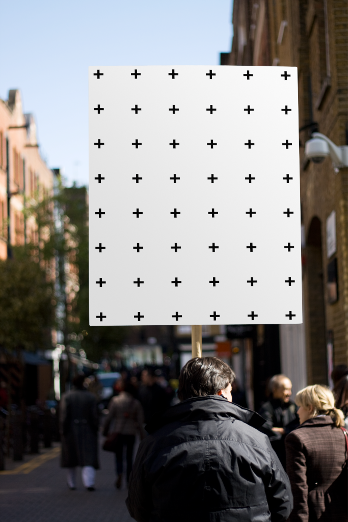 Sign 0383 — Handheld mockup surface