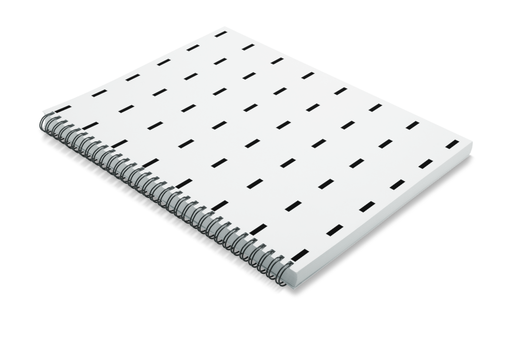 Booklet 0278 — Black wire, closed mockup surface