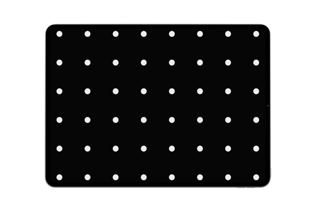 Display 2387 — Tablet, silver horizontal mockup surface