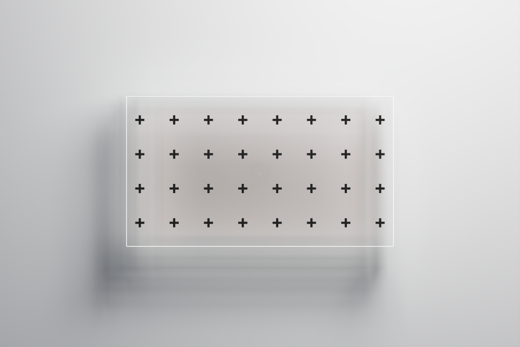 Display 2512 — TV, 70-inch, transparent mockup surface