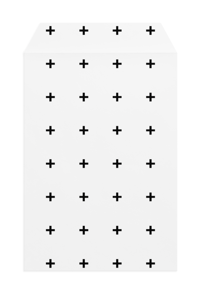 Envelope 1236 — Front, open mockup surface