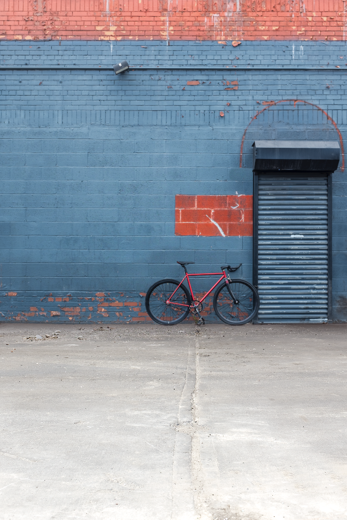 Building 2071 — Wall, with bicycle mockup surface