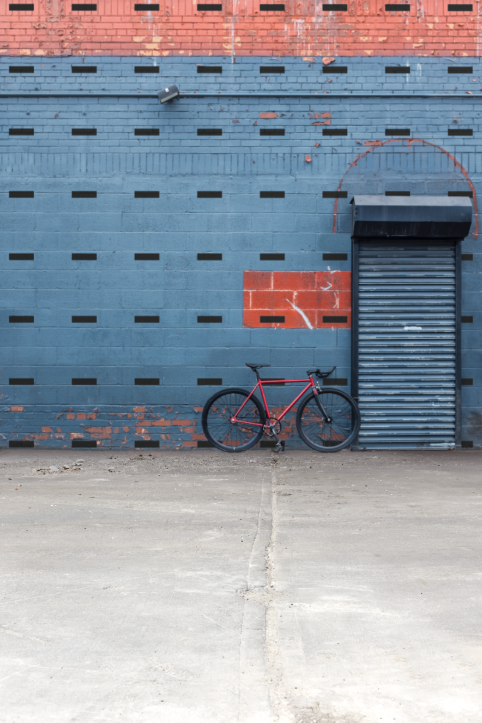 Building 2071 — Wall, with bicycle mockup surface