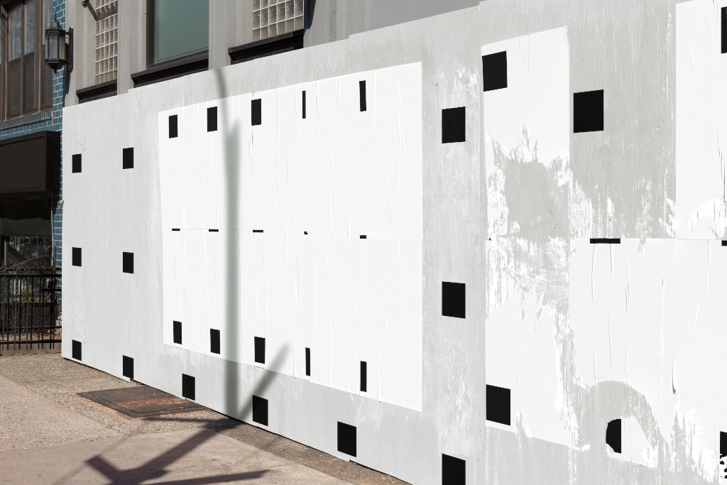 Poster 1470 — Wheatpaste, on wall mockup surface