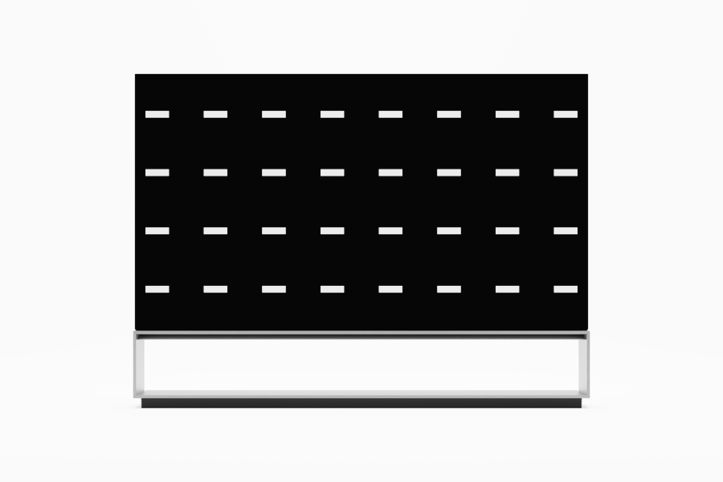 Display 2500 — TV, 88-inch, on stand mockup surface