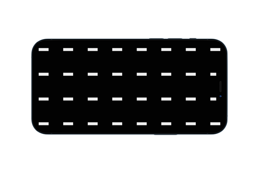 Display 2205 — Phone, pacific blue horizontal mockup surface