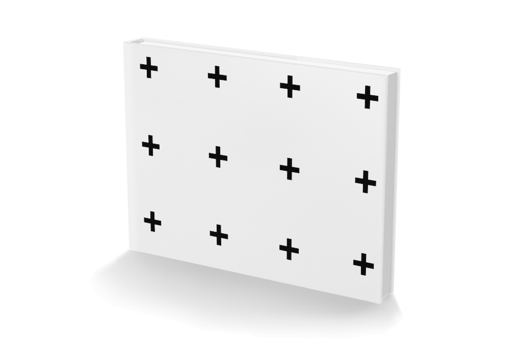 Book 1023 — Hardcover, with jacket, standing mockup surface