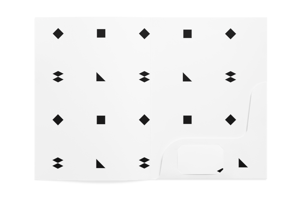 Folder 1317 — With card, open mockup surface