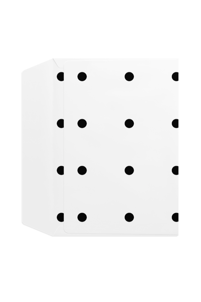 Envelope 1254 — Back, open mockup surface