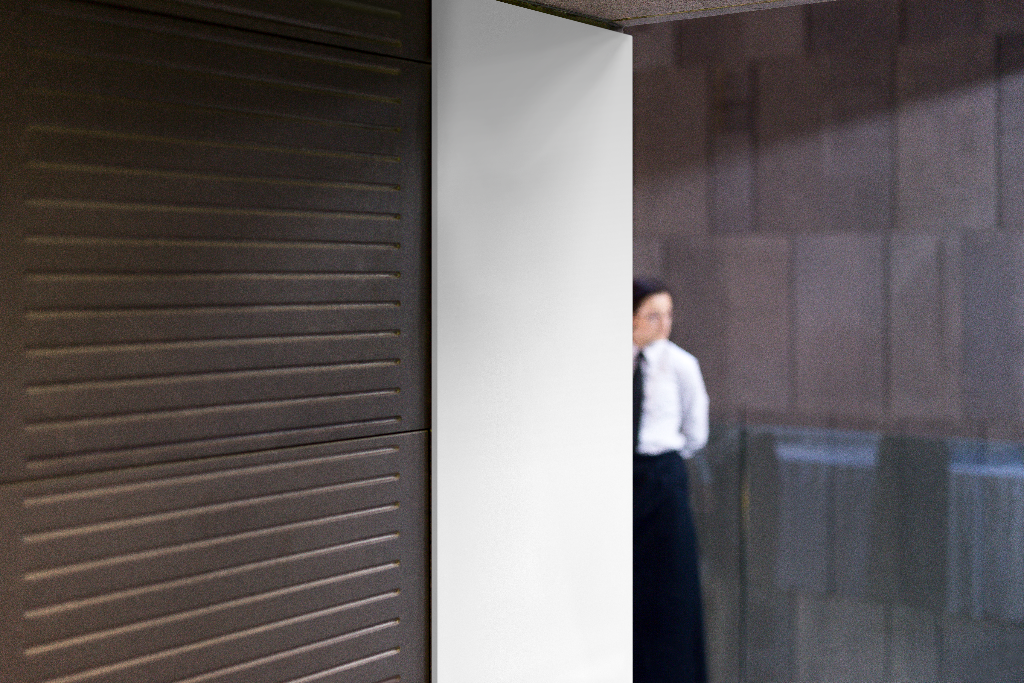 Sign 2138 — On wall mockup surface