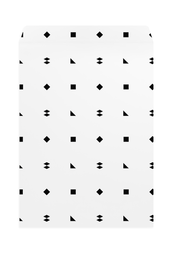 Envelope 1260 — Front, open mockup surface