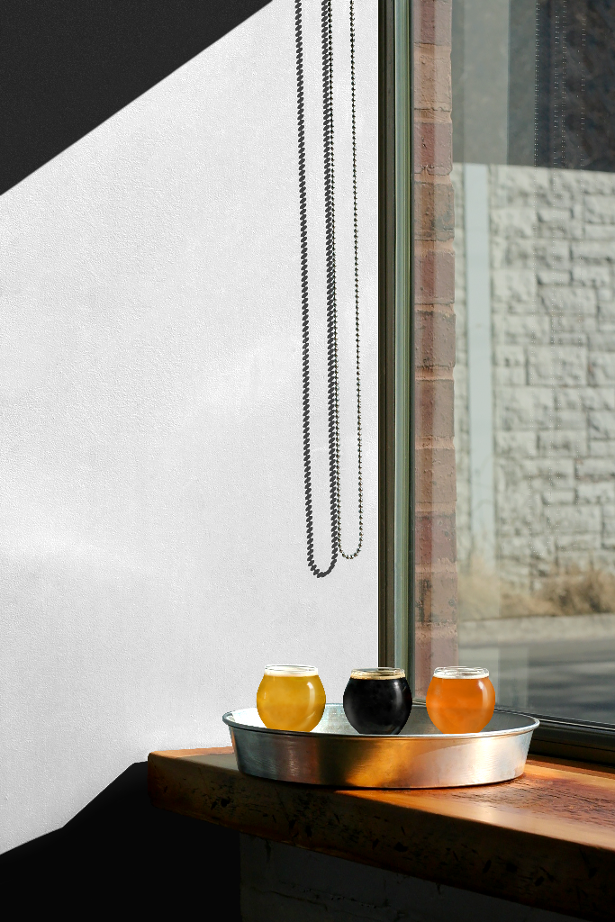 Wall 1992 — With beer flight mockup surface