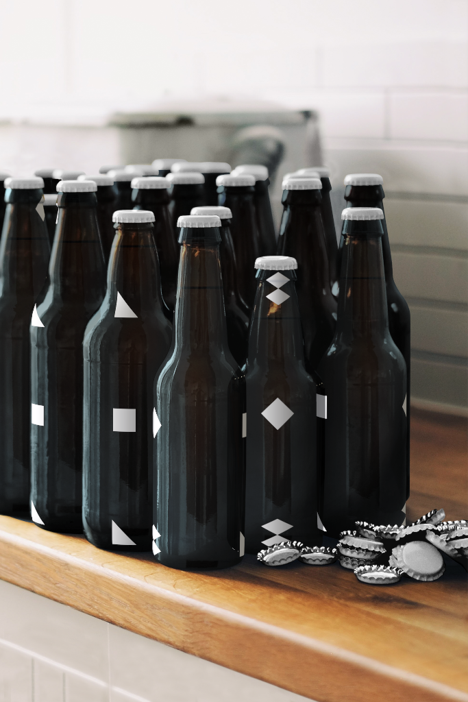 Bottle 1984 — Beer, multiple mockup surface