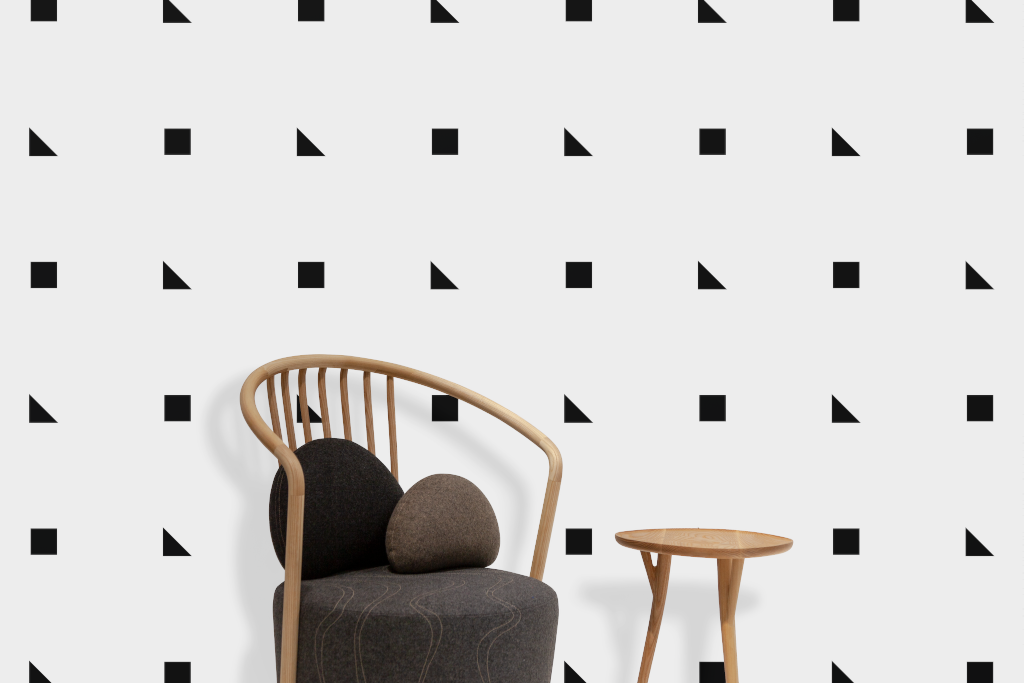 Wall 1428 — With chair mockup surface