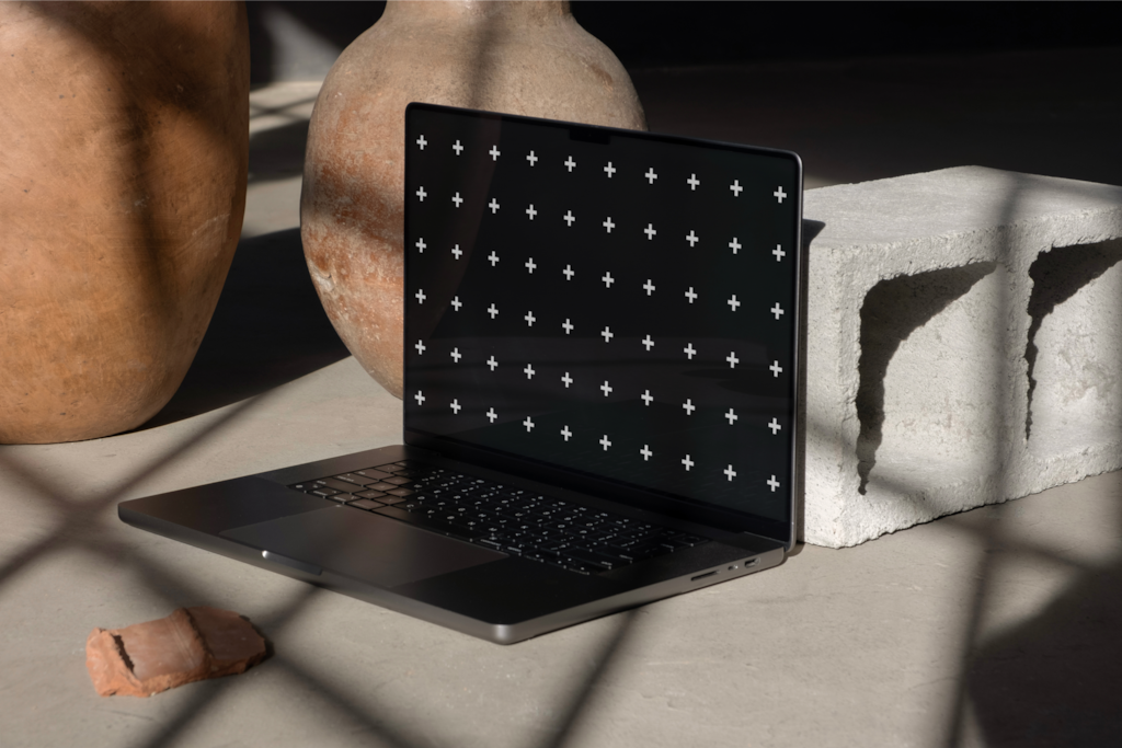 Macbook C05-060 — 16-inch laptop mockup surface