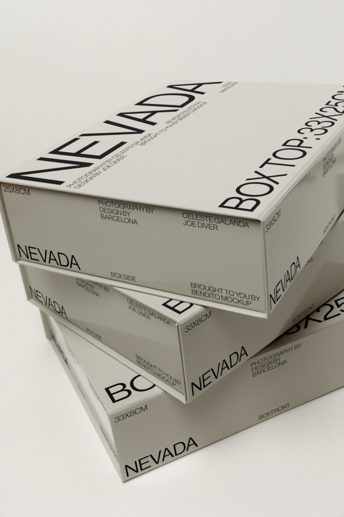N Box — Multiple, stacked mockup surface