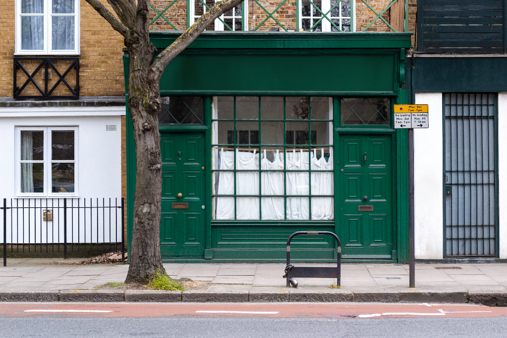 Storefront 2337 — Front, with glass mockup surface
