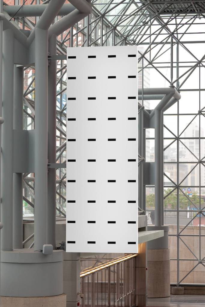 Sign 1606 — Trade show, hanging mockup surface