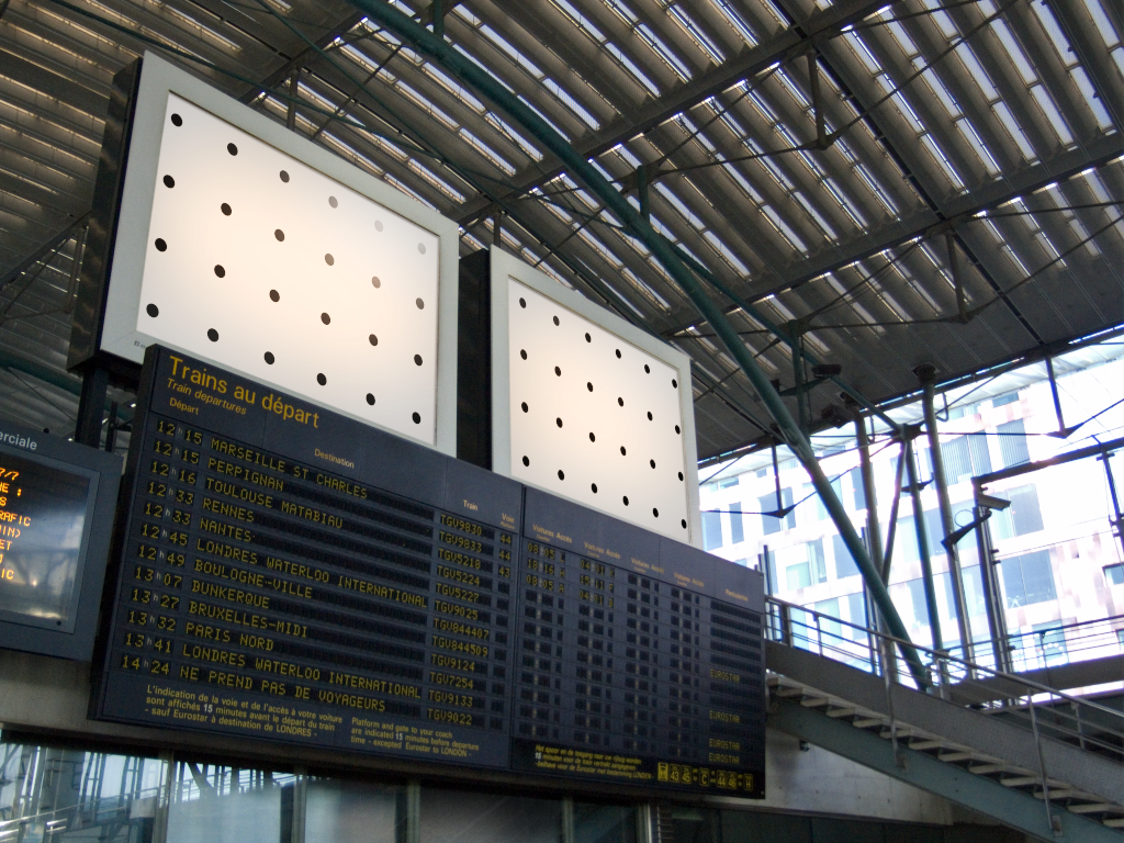 Billboard 0116 — Train station mockup surface
