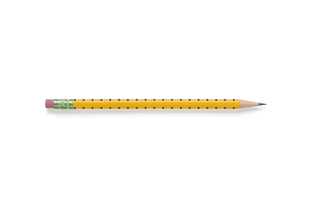 Object 0738 — Pencil, yellow mockup surface