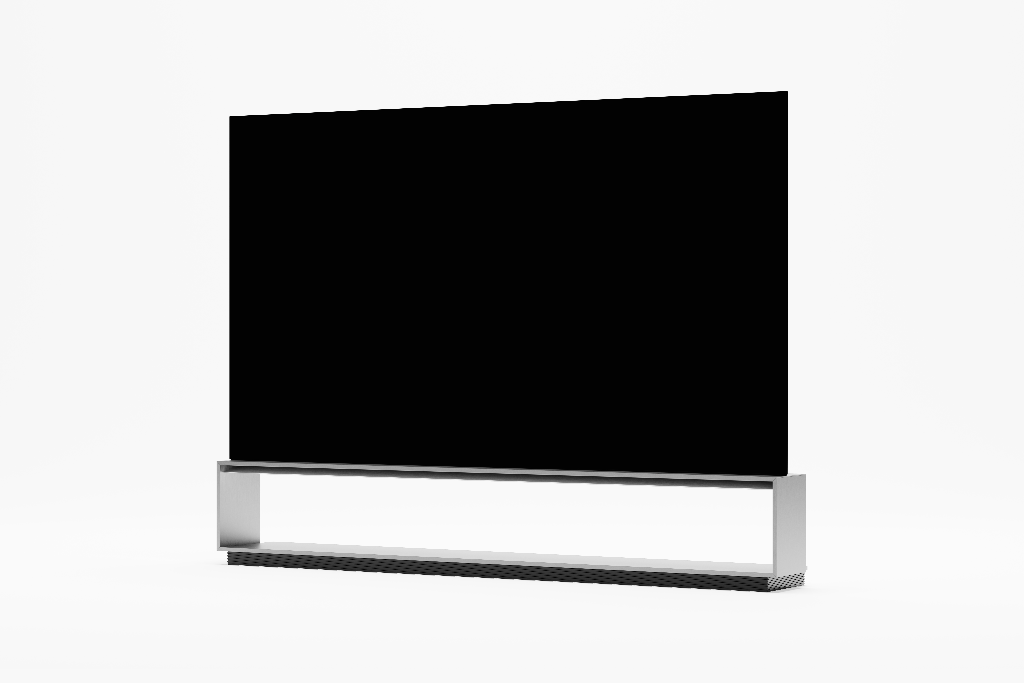 Display 2591 — TV, 88-inch, on stand mockup surface