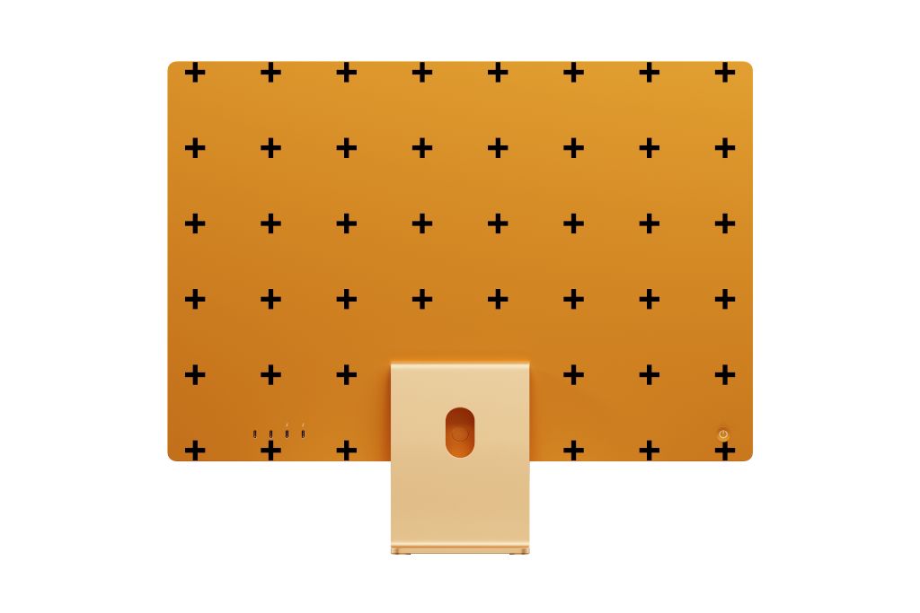 Object 2450 — 24-inch, yellow mockup surface