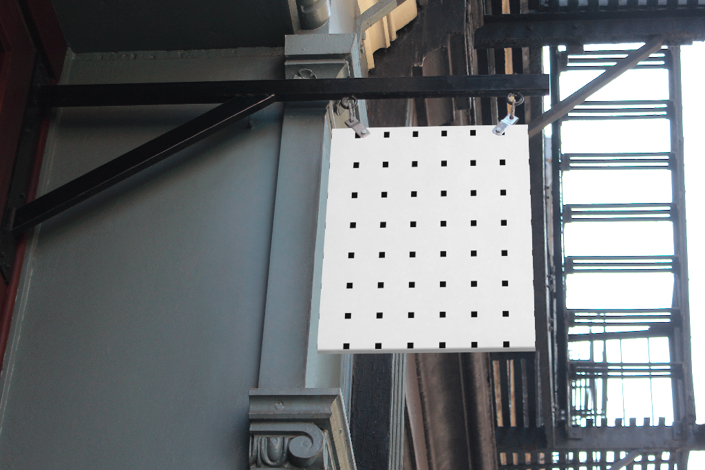 Sign 5194 — Hanging mockup surface