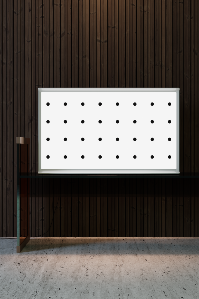 Display 2493 — TV, 55-inch, on table mockup surface