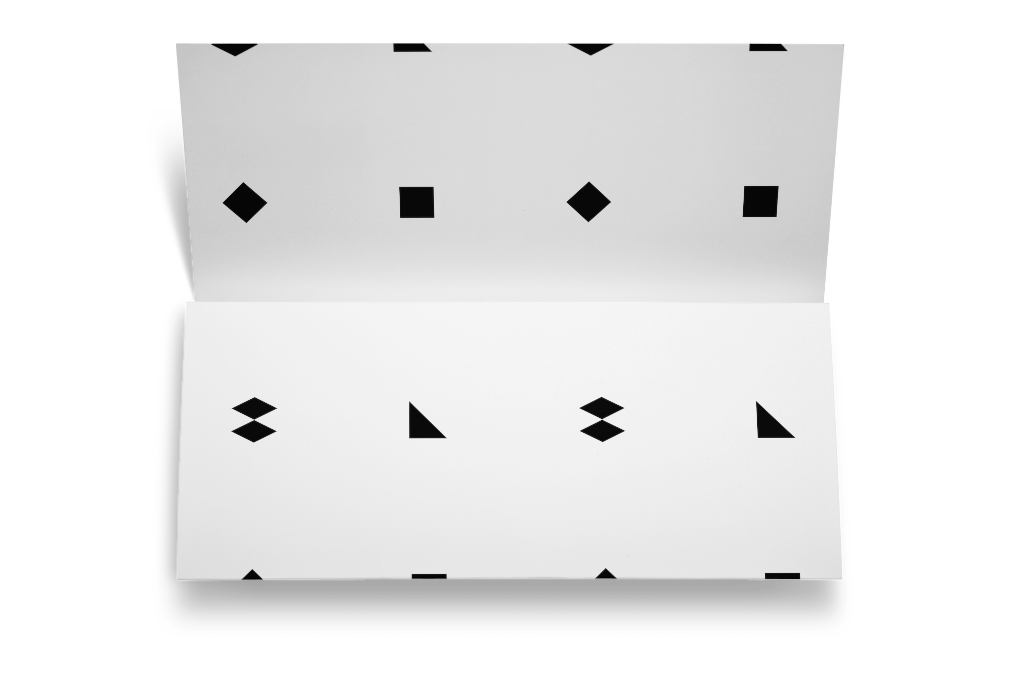 Flyer 0356 — Folded, partially open mockup surface