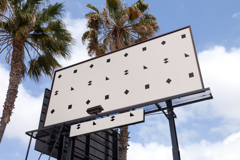 Billboard 0885 — With sign mockup surface