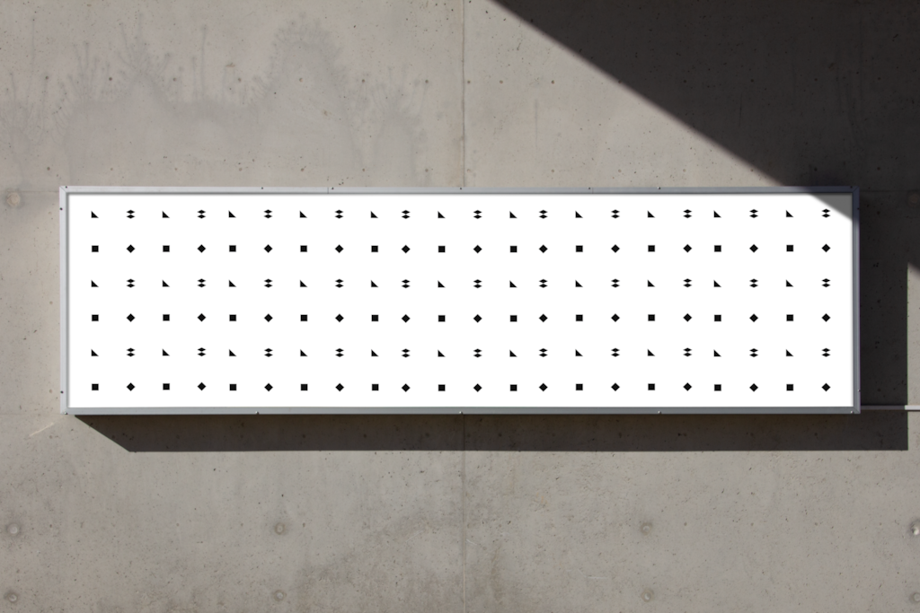 D Poster 09 — Multiple, on wall mockup surface